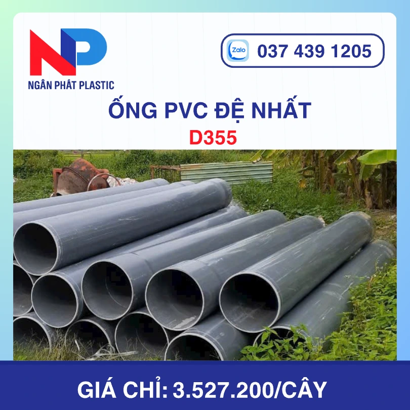 Ống Nhựa PVC D355 Đệ Nhất